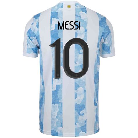 Messi Argentina Home Men S Soccer Jersey Maglie Da