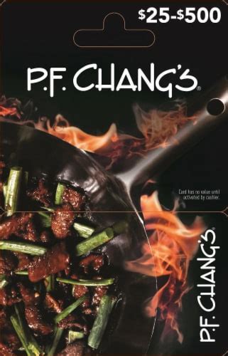 P.F. Chang's $25-$500 Gift Card – Activate and add value after Pickup, $0.10 removed at Pickup ...