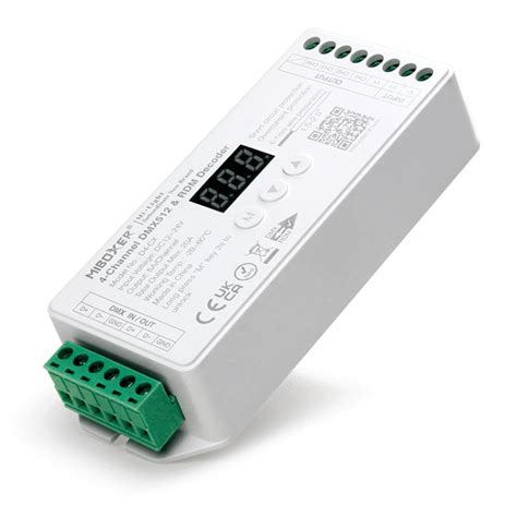 D4 CX 4 Channel Constant Voltage DMX512 RDM Decoder MiBoxer