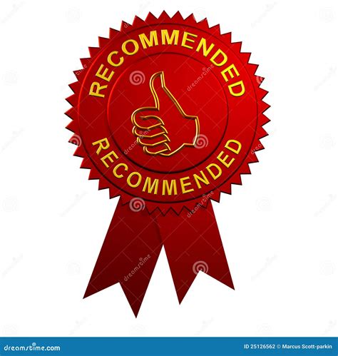 Recommended Ribbon Stock Illustration Illustration Of Approval 25126562