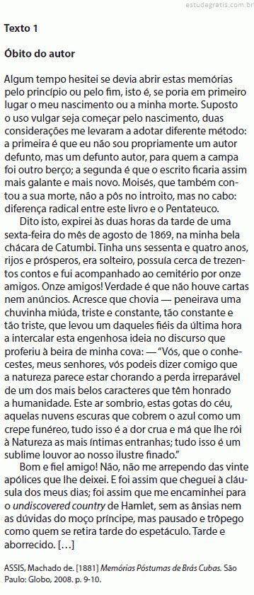 Considere O Trecho Extraído Do Texto 1 E Analise As Afir