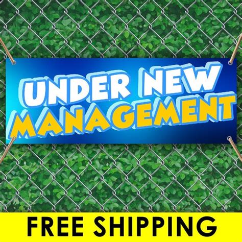 Under New Management Banner - Etsy