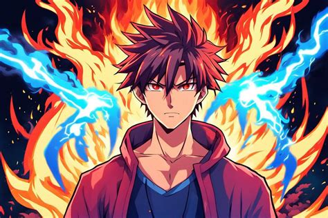 Anime Boy with Fire Magic Powers by quincyjazimar13 on DeviantArt