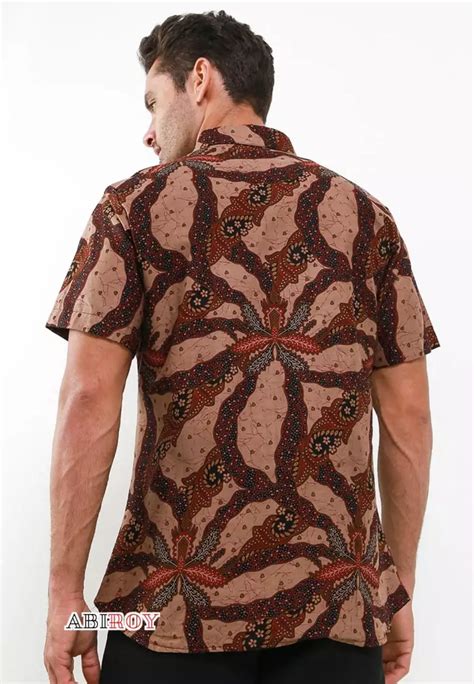 Jual Abiroy Kemeja Batik Pria Premium Slimfit Elegant Modern Lengan