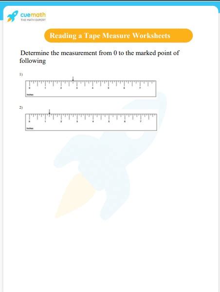 Reading Tape Measures Worksheets 15 Worksheets Library