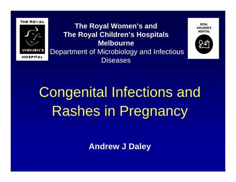 Pdf Congenital Infections And Rashes In Pregnancy€¦ · Congenital