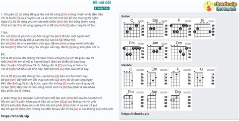 Chord: Đồ nói dối - Addy Trần - tab, song lyric, sheet, guitar, ukulele ...