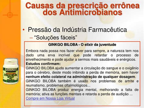 PPT Uso Racional de Antimicrobianos na Prática Hospitalar PowerPoint