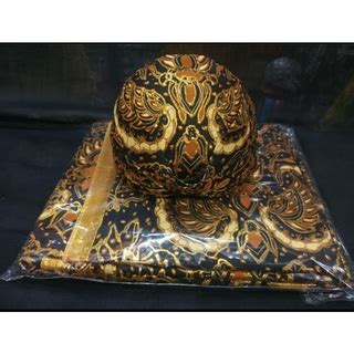 Jual Kain Jarik Batik Set Blangkon Solo Pria Bawahan Topi Adat Jawa