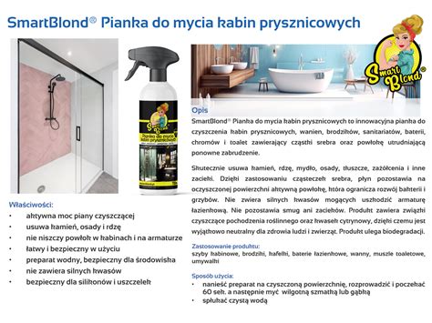 Smartblond Shower Cleaner Pianka Do Mycia Kabin Prysznicowych