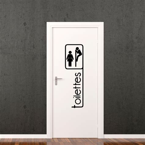 Sticker Porte Toilettes Stickers SALLE DE BAIN ET WC Toilettes