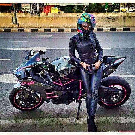 Kawaski Ninja H2r Female Biker Lady Biker Motorbikes Women Womens Motorcycle Helmets