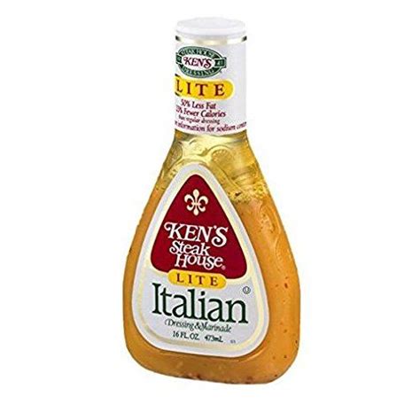 Ken S Steak House Lite Italian Dressing Marinade 16 Fl Oz Pack Of