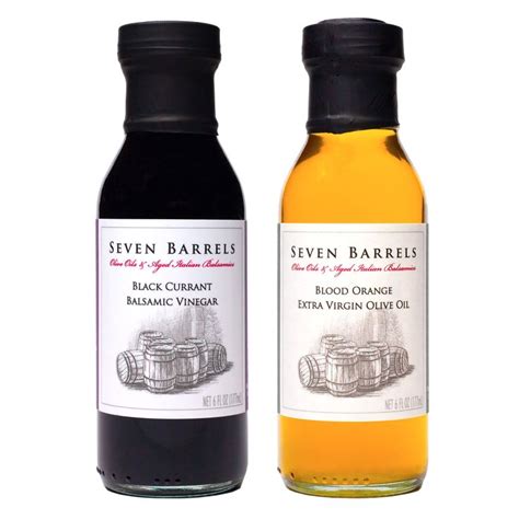 Black Currant Balsamic Vinegar And Blood Orange Extra Virgin Olive Oil