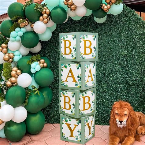 Caja Verde Salvia Para Baby Shower Decoraci N De Fiesta De Cumplea Os