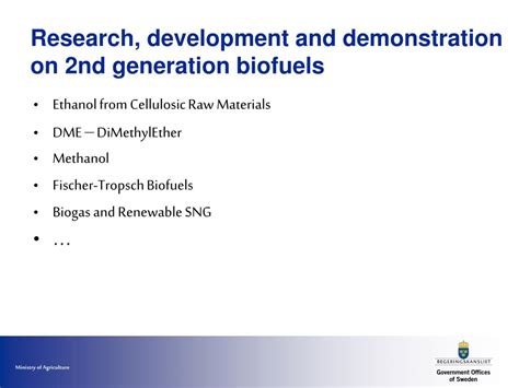 PPT Biofuels Activities In Sweden PowerPoint Presentation Free