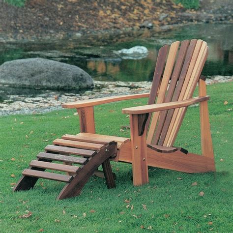 Highland Dunes Cargo Solid Wood Adirondack Chair With Ottoman Reviews