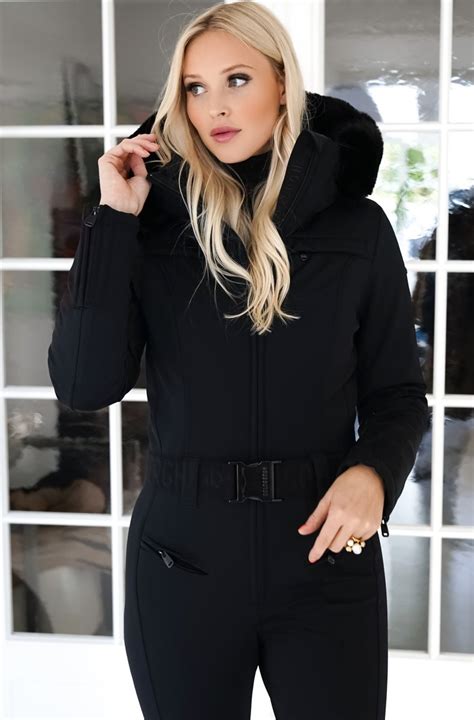 Goldbergh Parry Jumpsuit Faux Fur Long Black KlÄder