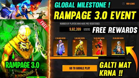 Rampage Free Fire Free Fire Rampage Event Free Fire New Event