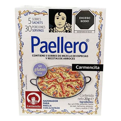 Sazonador Carmencita Para Paella Con Azafr N G Walmart