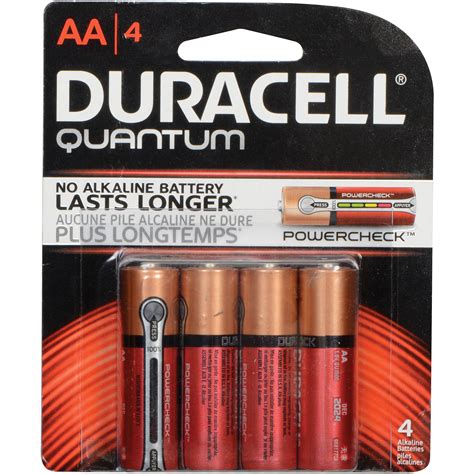 Duracell Quantum AA 1 5V Alkaline Battery 4 Pack 6949820 B H