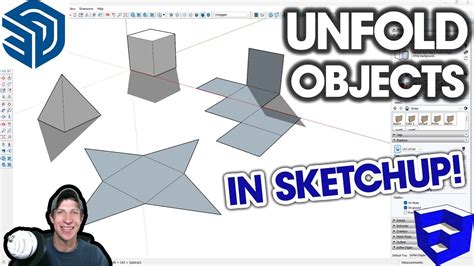 Unfold Objects EASILY In SketchUp With Eneroth Unfold Tool YouTube