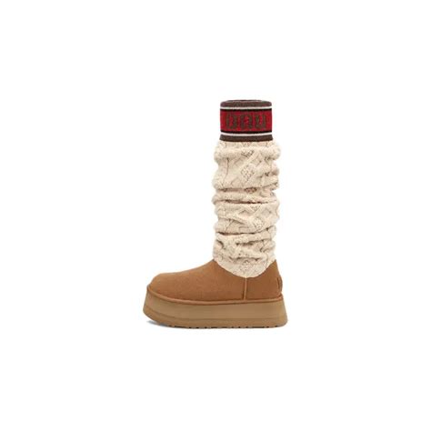 Ugg Classic Sweater Letter Tall Chestnut Where To Buy Che