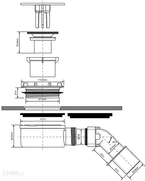 Syfon McAlpine Do Brodzika FI 90 Niski 57mm HC2730LCPNPB Opinie I