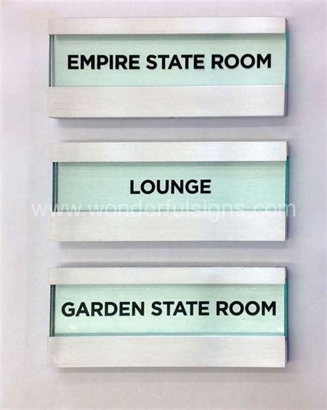 Door Sign Holder Ada Room Signs With Changeable Names Ada Room Signs