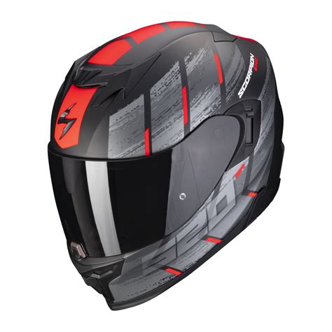 Scorpion Helmet Exo 520 Evo Air Maha Fullface Moto Scooter Matt Black Red