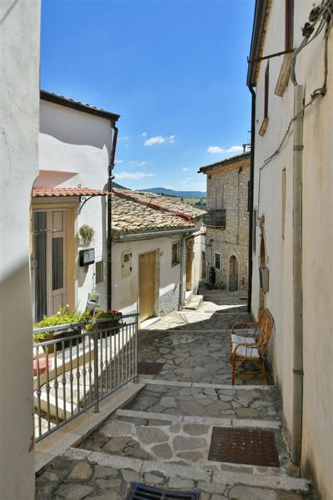 The Village Of Zungoli In Campania Italy Stock Image Image Of