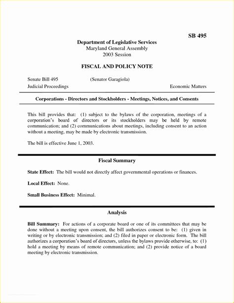 Corporate Bylaws Template Florida