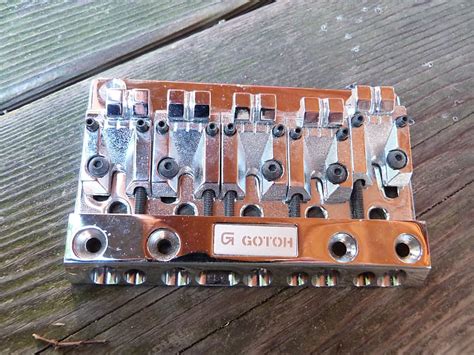 Gotoh 5 String Chrome Bass Bridge Chrome Reverb