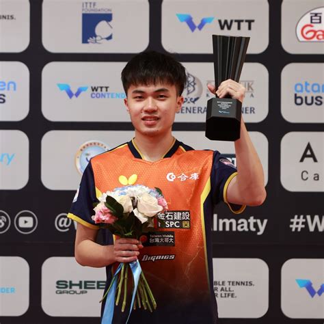 Lin Yun Ju Wins Men S Singles Title At WTT Contender Almaty TT Crunch