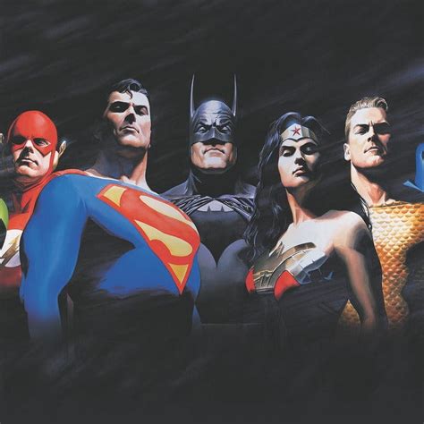 Alex Ross - Justice League Peel & Stick Wallpaper Mural - Walmart.com