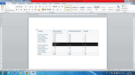 How To Merge Cells Of A Table In Ms Word Youtube