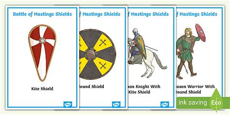 Battle Of Hastings Shields Display Posters Teacher Made