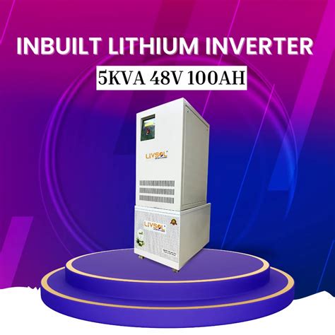 L Ion Livsol Inbuilt Lithium Battery Solar Inverter Pcu Ups Kva