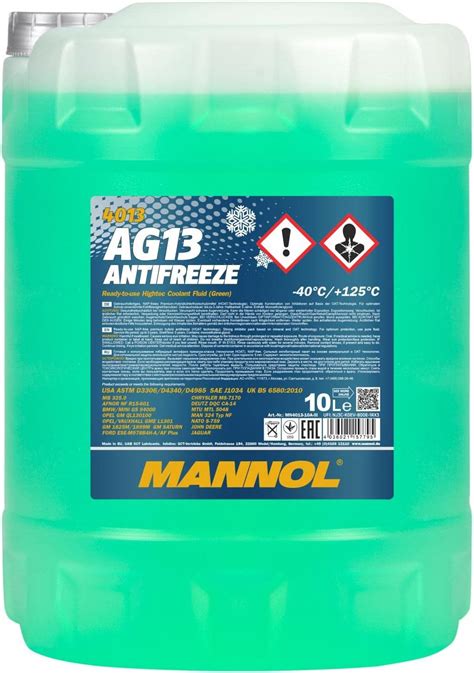 Mannol Antifreeze Ag K Hlerfrostschutz K Hlmittel Liter