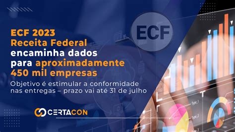 Ecf Receita Federal Encaminha Dados Para Aproximadamente Mil