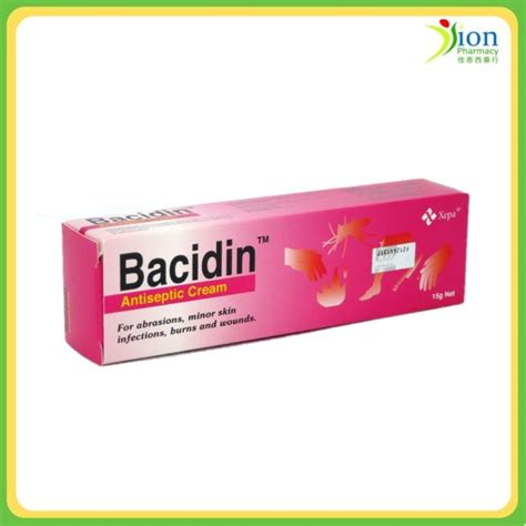 Bacidin Antiseptic Cream 15g Lazada