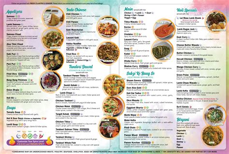 Holi Indian Kitchen Menu – Miramar Beach – Holi Indian