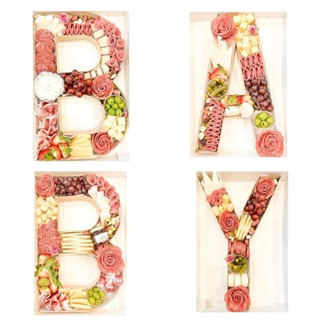 Charcuterie Recipes Charcuterie Board Baby Letters Snack Cups