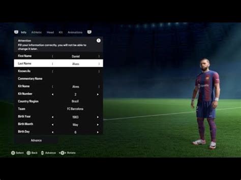 Dani Alves FIFA 24 Pro Clubs Look Alike Tutorial EA SPORT FC 24 Fc