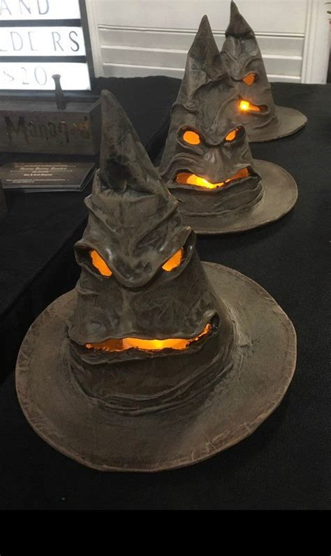 Hand Made Sorting Hat Luminary Light Up Sorting Hat Etsy Harry