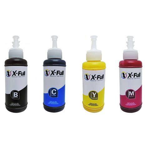 Kit 4 Cores de Tinta Sublimática X Full para Impressoras da Série 664