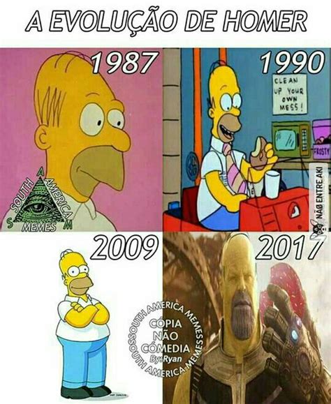 Traduccion la evolucion de homero Memes engraçados Engraçado