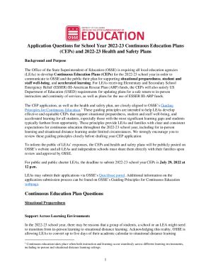 Fillable Online Osse Dc Osse Guiding Principles For Continuous