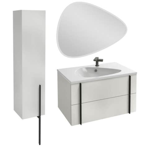 Meuble Lavabo Simple Vasque Cm Jacob Delafon Nouvelle Vague Blanc