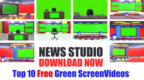 Royalty Green Screen News Studio High Quality Videos And Images 2024